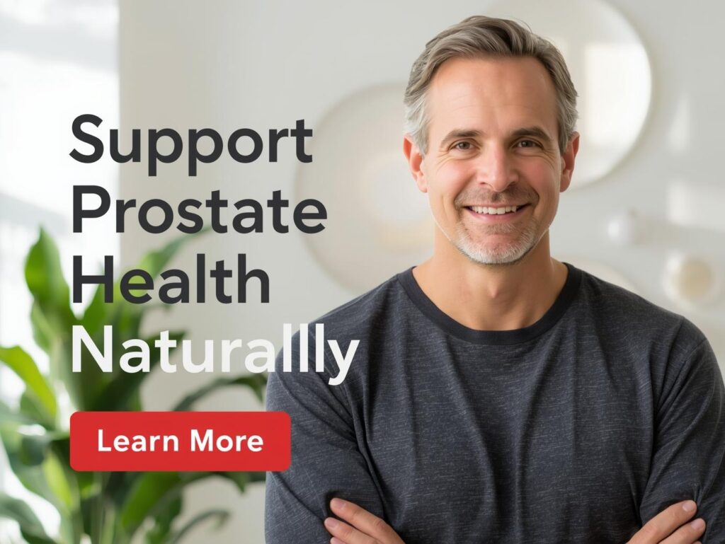 Middle-aged man experiencing early signs of prostate problems and urinary discomfort